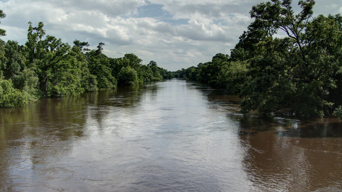 River after heavy rains
