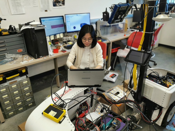 Xiang works on robotics system.